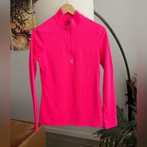 Spyder Bright Pink 1/4 Zip Pullover
